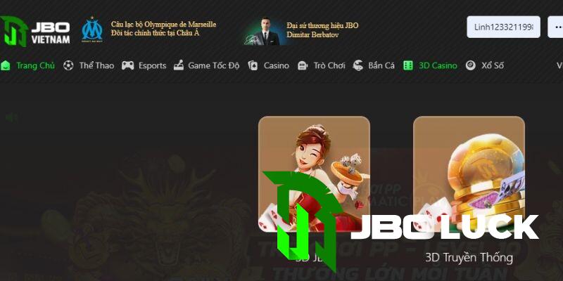 Những ưu điểm tuyệt vời có ở sảnh game 3D Casino JBO